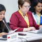 HADIRI : Menteri Komunikasi dan Digital, Meutya Hafid saat menghadiri Forum Ministerial Round Table WSIS yang digelar di Jenewa, Swiss, Rabu (9/7/2025).(IST)