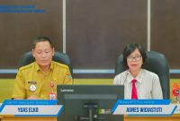 PRESS RELEASE : Sahli Gubernur Yuas Elko bersama Kepala BPS Provinsi Kalteng Agnes Widiastuti saat Press Release Berita Resmi Statistik Kalteng Selasa (1/7/2025).(IST)