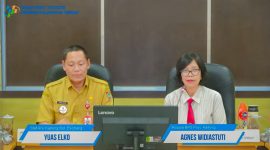 PRESS RELEASE : Sahli Gubernur Yuas Elko bersama Kepala BPS Provinsi Kalteng Agnes Widiastuti saat Press Release Berita Resmi Statistik Kalteng Selasa (1/7/2025).(IST)