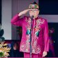PIMPIN : Plt. Sekda, Leonard S. Ampung saat memimpin Upacara Peringatan Hari Jadi ke-23 Kabupaten Sukamara, Rabu (2/7/2025).(IST)