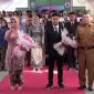 KELULUSAN : Kepala Dinas Pendidikan Kotim, M Irfansyah (dua dari kanan) saqt menghadiri kelulusan di SMPN 1 Sampit, beberapa waktu lalu.(IST)