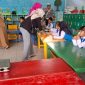 MAKAN GRATIS : Pelaksanaan program Makan Bergizi Gratis (MBG) di TK Pembina belum lama ini.(IST)