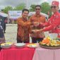 HADIRI : Kepala Seksi Peserta Didik dan Sarana Prasarana Disdik Kotim, M Ikram Muhajir, saat menghadiri acara milad SMPN 4, belum lama ini.(IST)