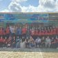 FOTO BERSAMA : Guru SMPN 4 Sampit beserta wali murid saat foto bersama usai penutupan MPLS, beberapa hari lalu.(IST)