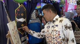 HADIRI : Kepala Dinas Pendidikan Kotim, M Irfansyah saat menghadiri bazar guru penggerak, beberapa waktu lalu.(IST)