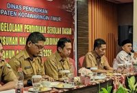 PENYUSUNAN  : Dinas Pendidikan Kabupaten Kotim saat melakukan penyusunan Kalender Pendidikan, Rabu (25/6/2025).(IST)