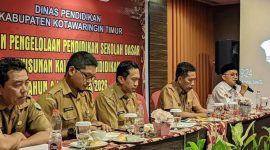 PENYUSUNAN  : Dinas Pendidikan Kabupaten Kotim saat melakukan penyusunan Kalender Pendidikan, Rabu (25/6/2025).(IST)