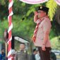PIMPIN : Gubernur Kalteng, Agustiar Sabran, memimpin Upacara Peringatan Hari Pramuka ke-64 yang digelar di Halaman Kantor Gubernur, Kamis (21/8/2025).(IST)
