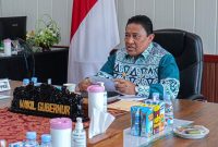 ARAHAN : Wakil Gubernur Kalteng H. Edy Pratowo saat menyampaikan arahan dalam Entry Meeting Evaluasi Pencegahan dan Penurunan Stunting Tahun 2025, Kamis (31/7/2025).(IST)