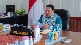 ARAHAN : Wakil Gubernur Kalteng H. Edy Pratowo saat menyampaikan arahan dalam Entry Meeting Evaluasi Pencegahan dan Penurunan Stunting Tahun 2025, Kamis (31/7/2025).(IST)
