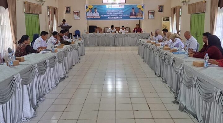 PEMBAHASAN : Suasana pembahasan Peraturan Bupati terhadap kepedulian lingkungan di Sekolah, beberapa waktu lalu.(IST)