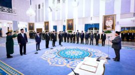 MELANTIK : Presiden RI Prabowo Subianto saat melantik empat jabatan menteri dan satu wakil menteri Kabinet Merah Putih sisa masa jabatan 2024-2029 di Istana Negara, Jakarta Senin, (8/9/2025).(IST)