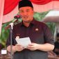SAMBUTAN : Bupati Lamandau, Rizky Aditya Putra saat menyampaikan sambutan disalah satu kegiatan, belum lama ini.(IST)