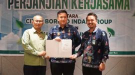 HADIRI : Bupati Lamandau, Rizky Aditya Putra menghadiri perjanjian kerjasama RSUD Gusti Abdul Gani dengan Citra Borneo Indah Group, di Pangkalan Bun, Jumat (12/9/2025).(IST)