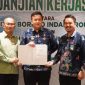 HADIRI : Bupati Lamandau, Rizky Aditya Putra menghadiri perjanjian kerjasama RSUD Gusti Abdul Gani dengan Citra Borneo Indah Group, di Pangkalan Bun, Jumat (12/9/2025).(IST)