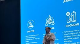 AUDIENSI: Bupati Lamandau, H. Rizky Aditya Putra, saat audiensi dengan aktivis mahasiswa dari BEM Jawa Timur dalam kegiatan Latihan Kepemimpinan dan Manajemen Mahasiswa Tingkat Lanjut (LKMM-TL) di Universitas Brawijaya, Minggu (19/10).(IST)