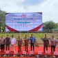 HADIRI : Ketua Komisi II DPRD Kabupaten Kotim, Akhyannor, saat menghadiri peletakan batu pertama pembangunan Koperasi Desa Tahun 2025 yang digelar di Desa Eka Bahurui, Kecamatan Mentawa Baru Ketapang, Jumat (17/10/2025).