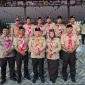 HADIRI : Wakil Ketua II DPRD Kotim, Rudianur (kanan baris depan) saat menghadiri acara Kemah Besar, Minggu (26/10).(IST)
