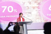 PELUNCURAN : Menkomdigi RI Meutya Hafid, dalam acara peluncuran laporan IMDI 2025 di Ganara Art Space fX Sudirman.(IST)
