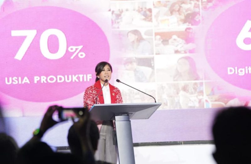 PELUNCURAN : Menkomdigi RI Meutya Hafid, dalam acara peluncuran laporan IMDI 2025 di Ganara Art Space fX Sudirman.(IST)
