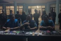 FOTO: Ketua DPRD Kotim, Rimbun saat menghadiri pers rilis pengungkapan sabu dan ekstasi di BNNK.