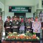 HADIRI : Bupati Lamandau, Rizky Aditya Putra saat menghadiri upacara HUT TNI ke-80 di Makodim 1017/Lmd, Minggu (5/10).(IST)