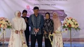 GRAND OPENING : Brand modest fashion ternama asal Indonesia, Klamby, saat Grand Opening di Kota Palangka Raya, Sabtu (1/11/2025).(IST)
