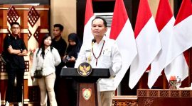 SAMBUTAN : Gubernur Agustiar Sabran saat sampaikan sambutan pada rilis penyelenggaraan pemerintahan Provinsi Kalteng Tahun 2025, yang digelar di Aula Jayang Tingang, Kantor Gubernur Kalteng, Rabu (31/12/2025).(IST)