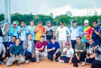 FOTO BERSAMA: Gubernur Kalteng, Agustiar Sabran, saat foto bersama dengan sejumlah pejabat dilingkungan pemerintahanya serta awak media pada Sabtu (31/1/2026).