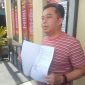 LAPORKAN : Ketua DPRD Kotim, Rimbun, saat  melaporkan korlap aksi unjuk rasa ke Polres Kotawaringin Timur pada Sabtu (15/2/2026).