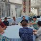 BERDIALOG : Gubernur Kalteng H.Agustiar Sabran saat berdialog dengan pimpinan media massa di Istana Isen Mulang, belum lama ini.
