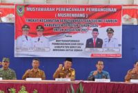 MUSREMBANG : Bupati Seruyan, Ahmad Selanorwanda, secara resmi membuka Musrenbang tingkat Kecamatan Seruyan Hulu dan Kecamatan Suling Tambun Tahun 2026 yang dilaksanakan di Tumbang Manjul, Senin (23/2/2026).
