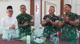 BUKA BERSAMA  : Sekretaris Daerah Kabupaten Lamandau, M. Irwansyah, saat hadir buka bersama yang digelar Kodam XXII/Tambun Bungai, Selasa (3/3/2026).