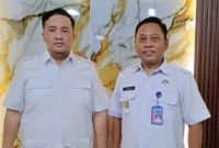 RAPAT : Bupati Lamandau, Rizky Aditya Putra, usai rapat P4GN bersama Kepala BNN Kabupaten Kotawaringin Barat, AKBP Jalmo Hadi Prayitno, Senin (9/3/2026).