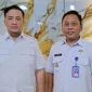 RAPAT  : Bupati Lamandau, Rizky Aditya Putra, usai rapat P4GN bersama Kepala BNN Kabupaten Kotawaringin Barat, AKBP Jalmo Hadi Prayitno, Senin (9/3/2026).