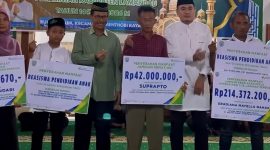 SAFARI RAMADAN Wakil Bupati Lamandau, Abdul Hamid, melaksanakan kegiatan Safari Ramadan 1447 Hijriah ke Desa Bukit Harum, Kecamatan Menthobi Raya, Rabu (11/3/2026).