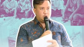 BELASUNGKAWA : Bupati Lamandau Rizky Aditya Putra, saat menyampaikan belasungkawa terhadap orang tua dari anggota DPRD Kabupaten Lamandau, Elfiatri Januarisma, yang digelar di Desa Tanjung Beringin, Kecamatan Lamandau, Rabu (25/3/2026).(diskominfostandi)