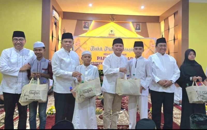 BUKBER  : Gubernur Kalteng, H. Agustiar Sabran bersama Wakil Gubernur, Plt Sekda Kalteng, dan Unsur Forkopimda saat menghadiri Bukber silaturahmi DPD Partai Golkar Kalteng, Sabtu (28/2/2026). 