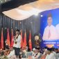SAMBUTAN : Gubernur Kalteng H.Agustiar Sabran menyampaikan sambutan saat menghadiri acara buka puasa bersama yang diselenggarakan oleh MPW PP Kalteng di Palangka Raya, Minggu (8/3/2026).