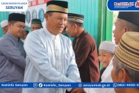 SAFARI RAMADAN  : Bupati Seruyan Ahmad Selanorwanda bersama jajarannya saat melakukan Safari Ramadan 1447 Hijriah di Masjid Mujahidin di Desa Tumbang Manjul, Kecamatan Seruyan Hulu, Senin (23/2/2026).