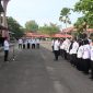 PIMPIN : Bupati Seruyan, Ahmad Selanorwanda, saat memimpin langsung apel perdana pasca libur Hari Raya Idulfitri 1447 Hijriah di lingkungan Setda Kabupaten Seruyan, Rabu (25/3/2026).