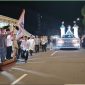MELEPAS : Bupati Seruyan, Ahmad Selanorwanda, saat melepas pawai takbiran Idulfitri 1 Syawal 1447 Hijriah, Jumat (20/03/2026).