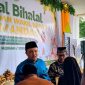 HALALBIHALAL : Bupati Lamandau, Rizky Aditya Putra, bersama Wakil Bupati Abdul Hamid saat kegiatan Halalbihalal 1447 Hijriah yang digelar Pemerintah Kabupaten Lamandau di pendopo Rujab Bupati, Minggu (29/3/2026).