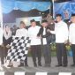 LEPAS : Gubernur Kalimantan Tengah, Agustiar Sabran saat melepas pawai takbiran menyambut Hari Raya Idul Adha 1447 Hijriah berlangsung meriah di Bundaran Besar Palangka Raya, Selasa (26/5/2026).