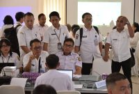 RAKORTEKRENBANG: Delegasi Diskominfosantik Provinsi Kalteng dalam Rakortekrenbang Tahun 2026 yang diselenggarakan di Ruang Rapat Lt. II Bapperida Provinsi Kalimantan Tengah pada Rabu (22/3/2026).
