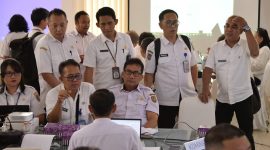 RAKORTEKRENBANG: Delegasi Diskominfosantik Provinsi Kalteng dalam Rakortekrenbang Tahun 2026 yang diselenggarakan di Ruang Rapat Lt. II Bapperida Provinsi Kalimantan Tengah pada Rabu (22/3/2026).