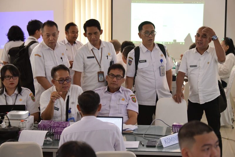 RAKORTEKRENBANG: Delegasi Diskominfosantik Provinsi Kalteng dalam Rakortekrenbang Tahun 2026 yang diselenggarakan di Ruang Rapat Lt. II Bapperida Provinsi Kalimantan Tengah pada Rabu (22/3/2026).