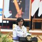 SAMBUTAN : Pj Sekda Kalteng Linae Victoria Aden memberikan sambutan saat menerima kunjungan kerja Tim Panja Pembahasan RUU Kabupaten/Kota Komisi II DPR RI di Aula Jayang Tingang, Kantor Gubernur Kalteng, Rabu (24/6/2026).