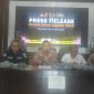 FOTO/IST: Rilis Polres Kotim Pelaku kasus pembunuhan di Kecamatan Mentaya Hulu, Kabupaten Kotim.