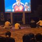 NOBAR  : Nobar pertandingan Piala Dunia di Bundaran Rusa, yang di gelar pemkab Lamandau Kota Nanga Bulik, Senin (15/6/2026).